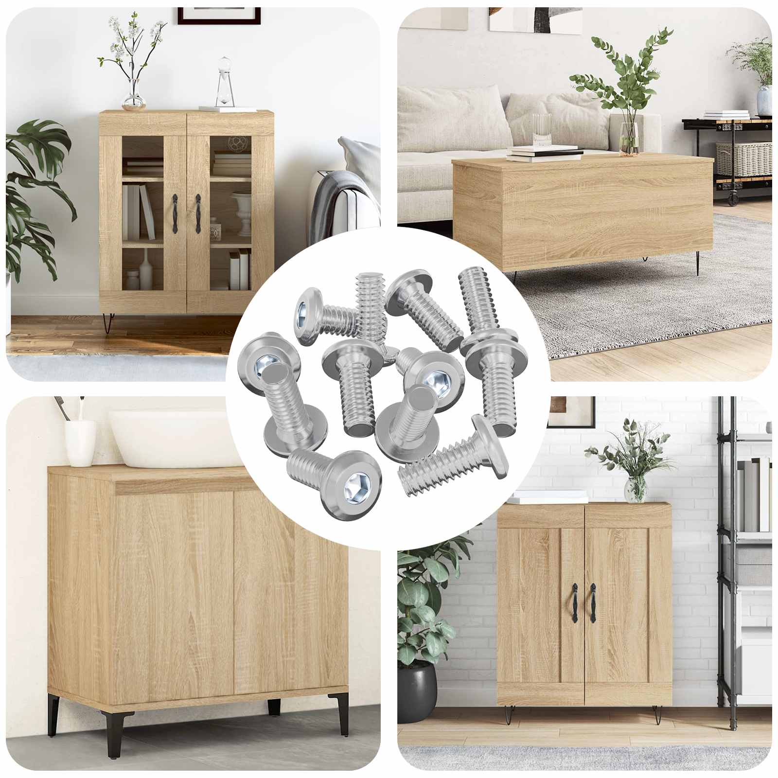 Vijak s plastičnom glavom 3600 pcs Srebrno Čelik
