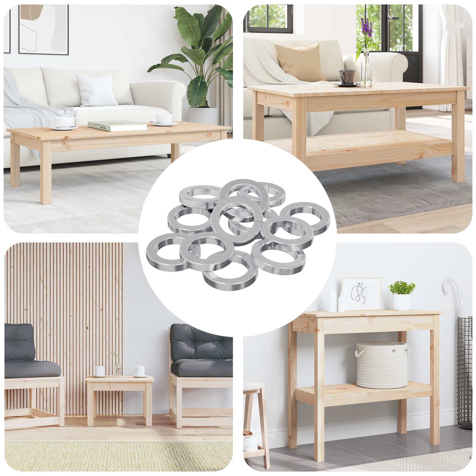 Užičasti zamašnjak 12 pcs Bijelo 13 x 1 mm Željezo