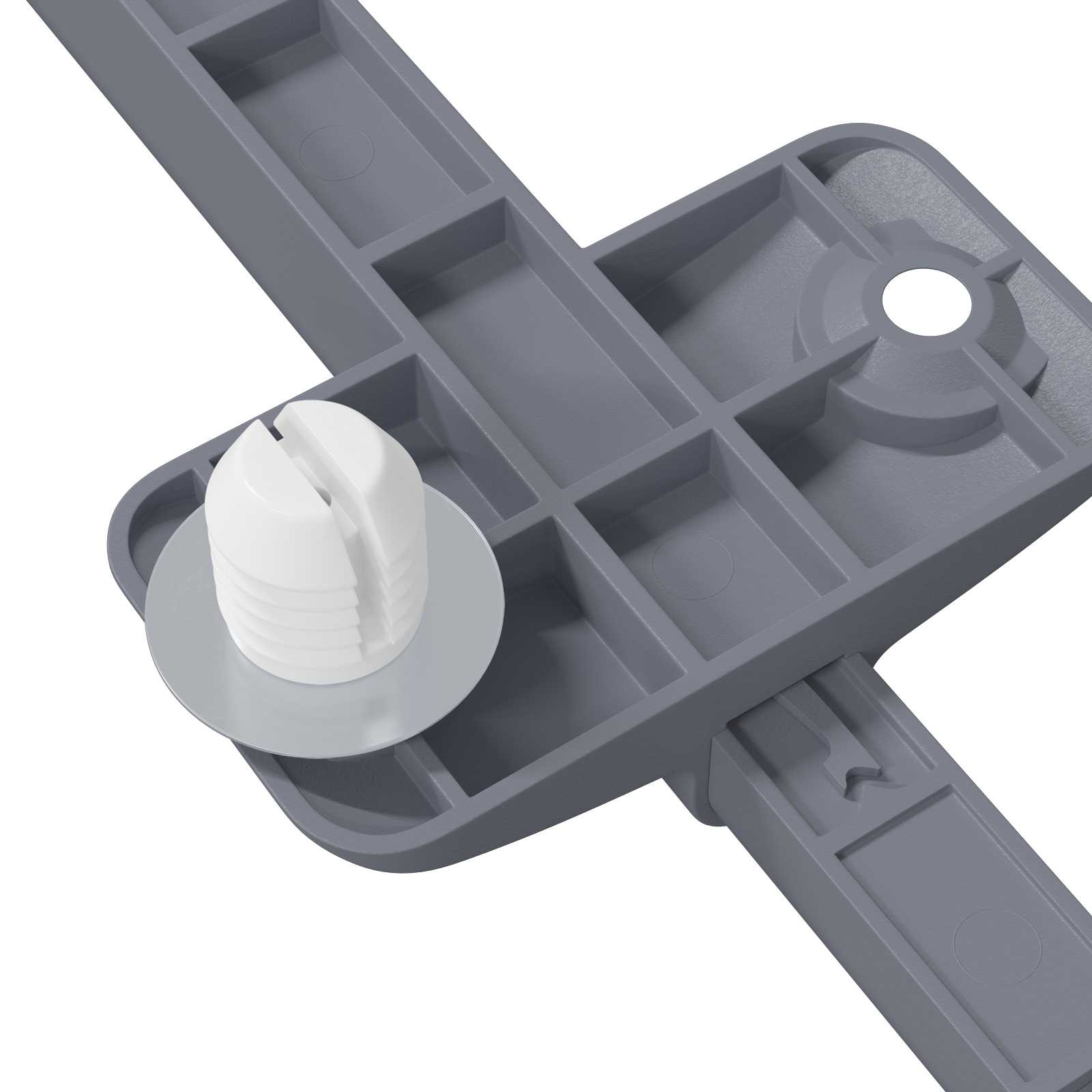 Tihi zatvarač 1161 pcs Siva 125 x 47 x 15 mm PP