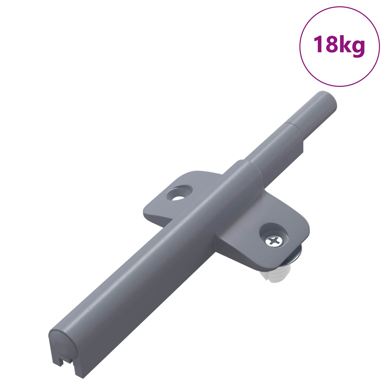Tihi zatvarač 1161 pcs Siva 125 x 47 x 15 mm PP