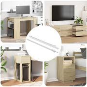 Klizač za ladice 2 pcs Bijelo 450 mm Čelik