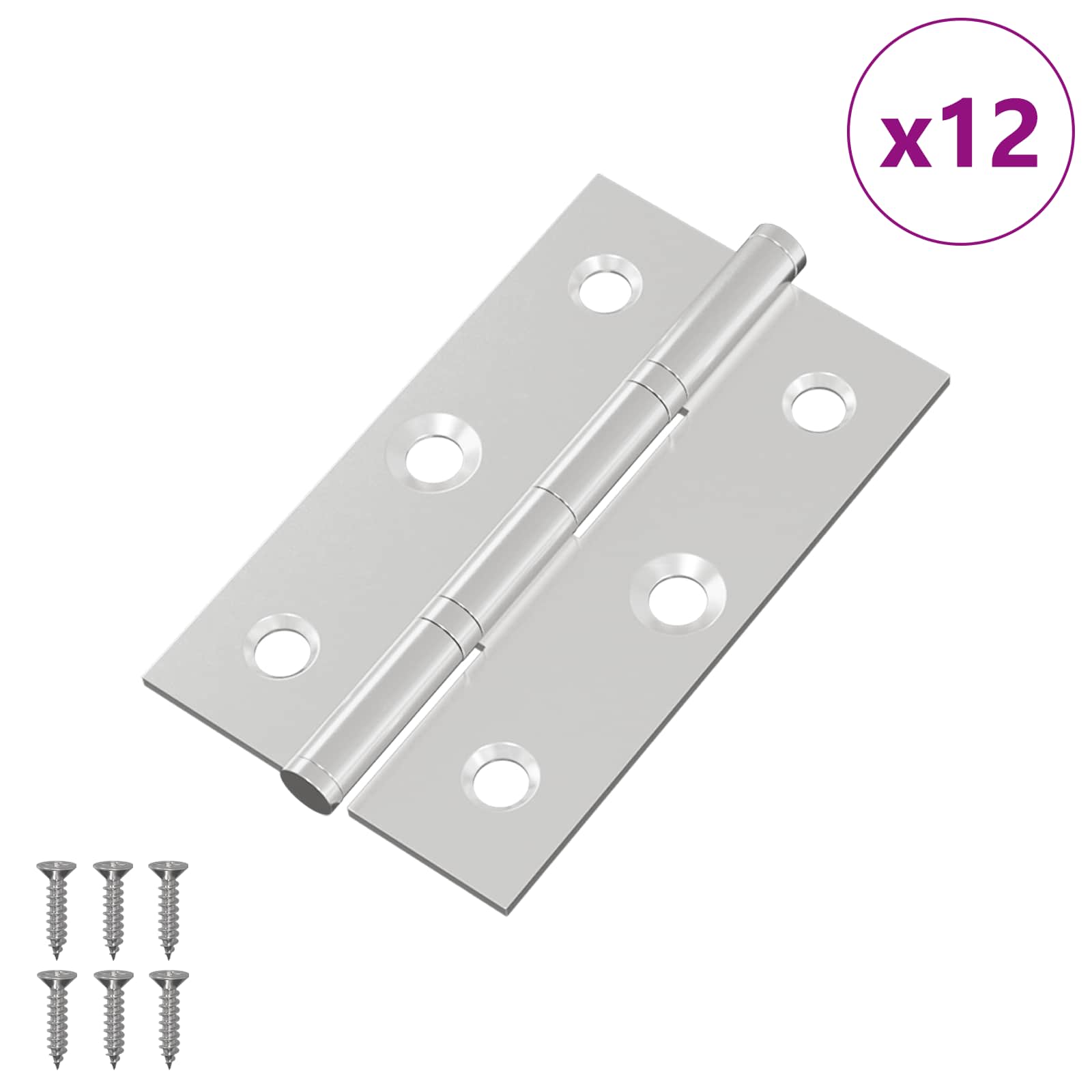 Šarka Jednobojno 12 pcs Srebrno 58 x 35 x 1 mm Čelik