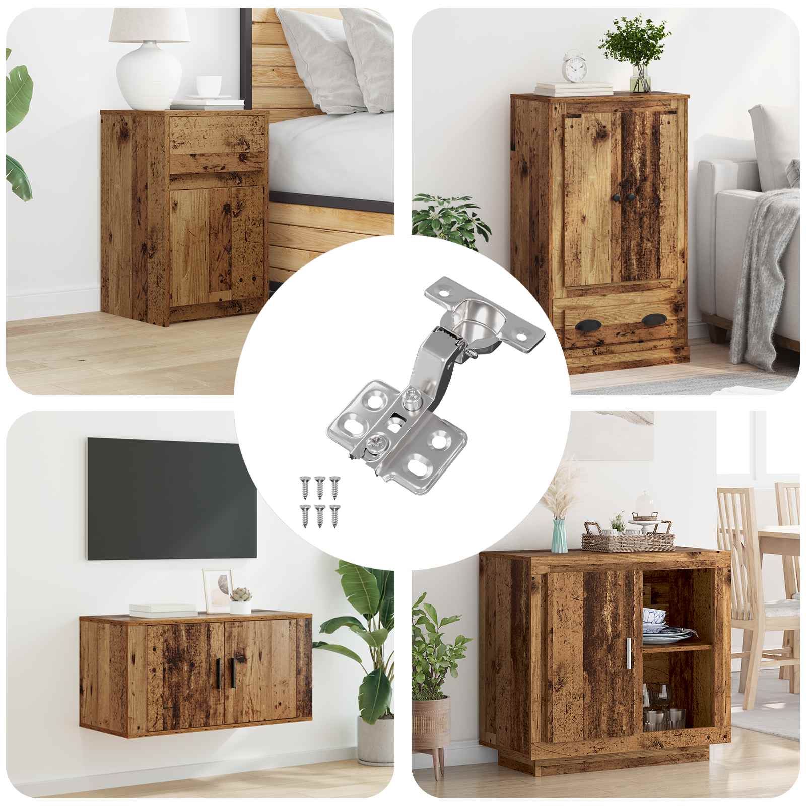 Šarka 12 pcs Nikla 85 x 52,5 x 9,5 mm Željezo