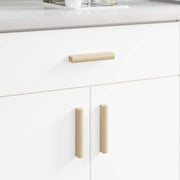 Ravna drška 2 pcs Boja prirodnog drva 130 x 25 x 30 mm