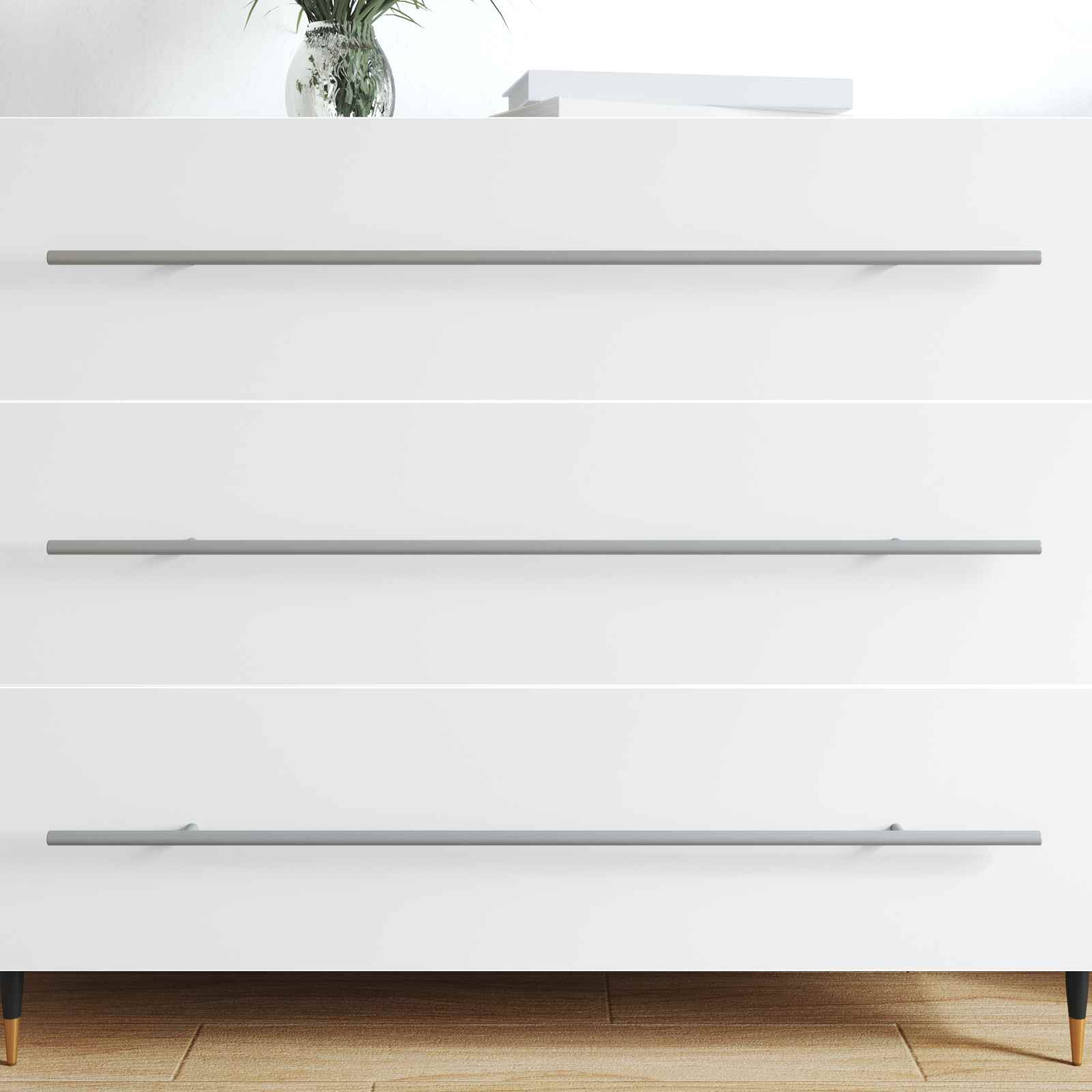Drška za ormar 12 pcs Srebrno 800 mm Nehrđajući čelik