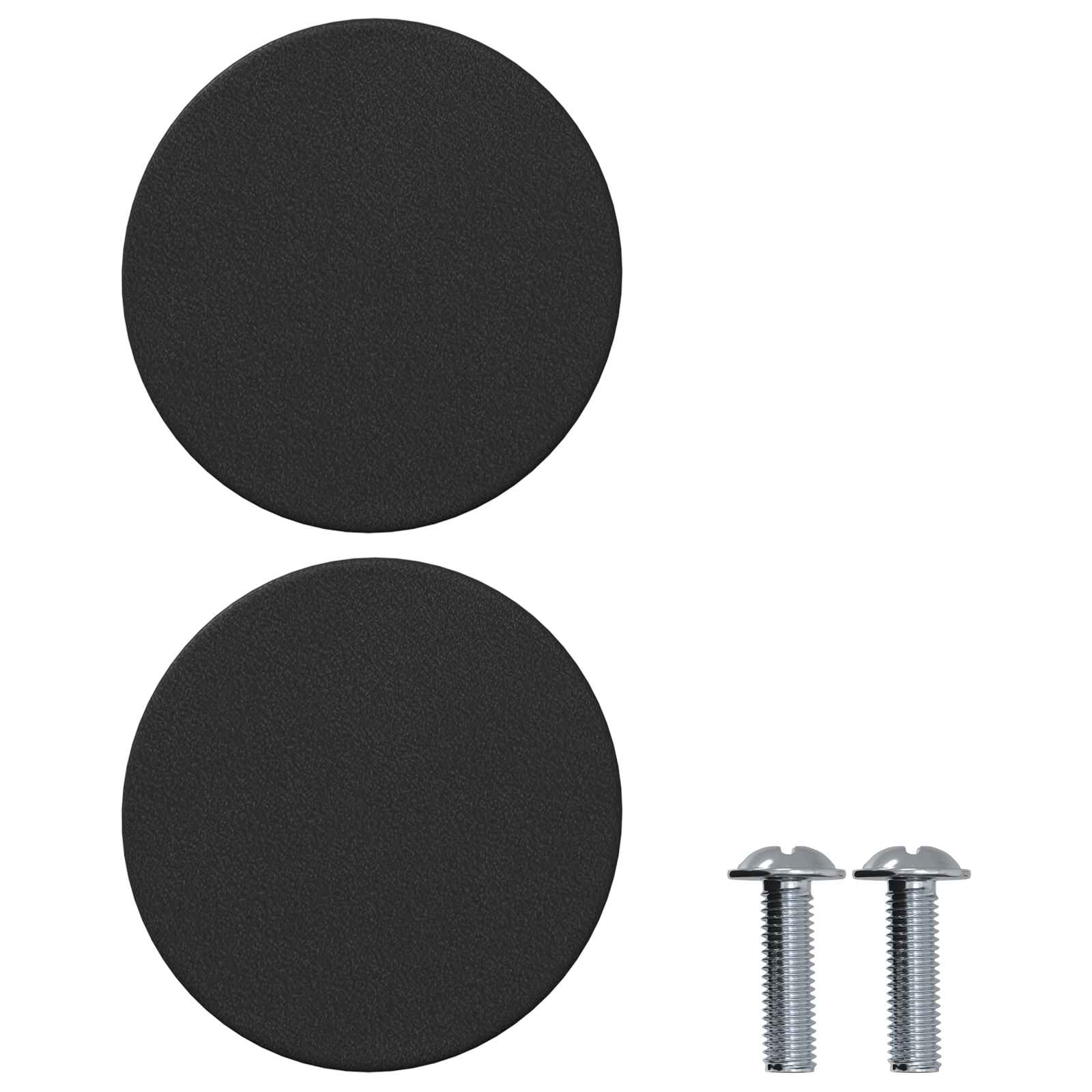 Gumbi za kabinetska vrata 12 pcs Crna M4 x 12 mm Željezo