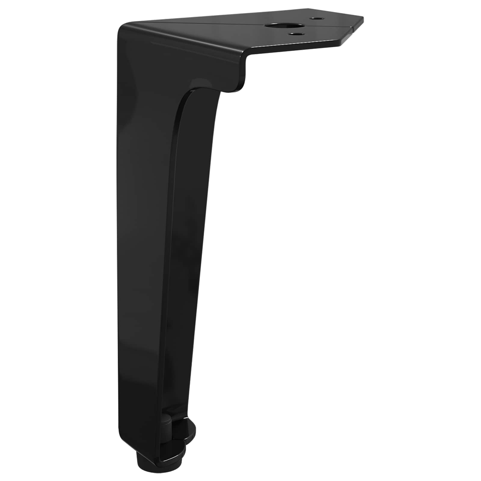 Noge namještaja 2 pcs Crna 54,1 x 54,1 x 100 mm Željezo