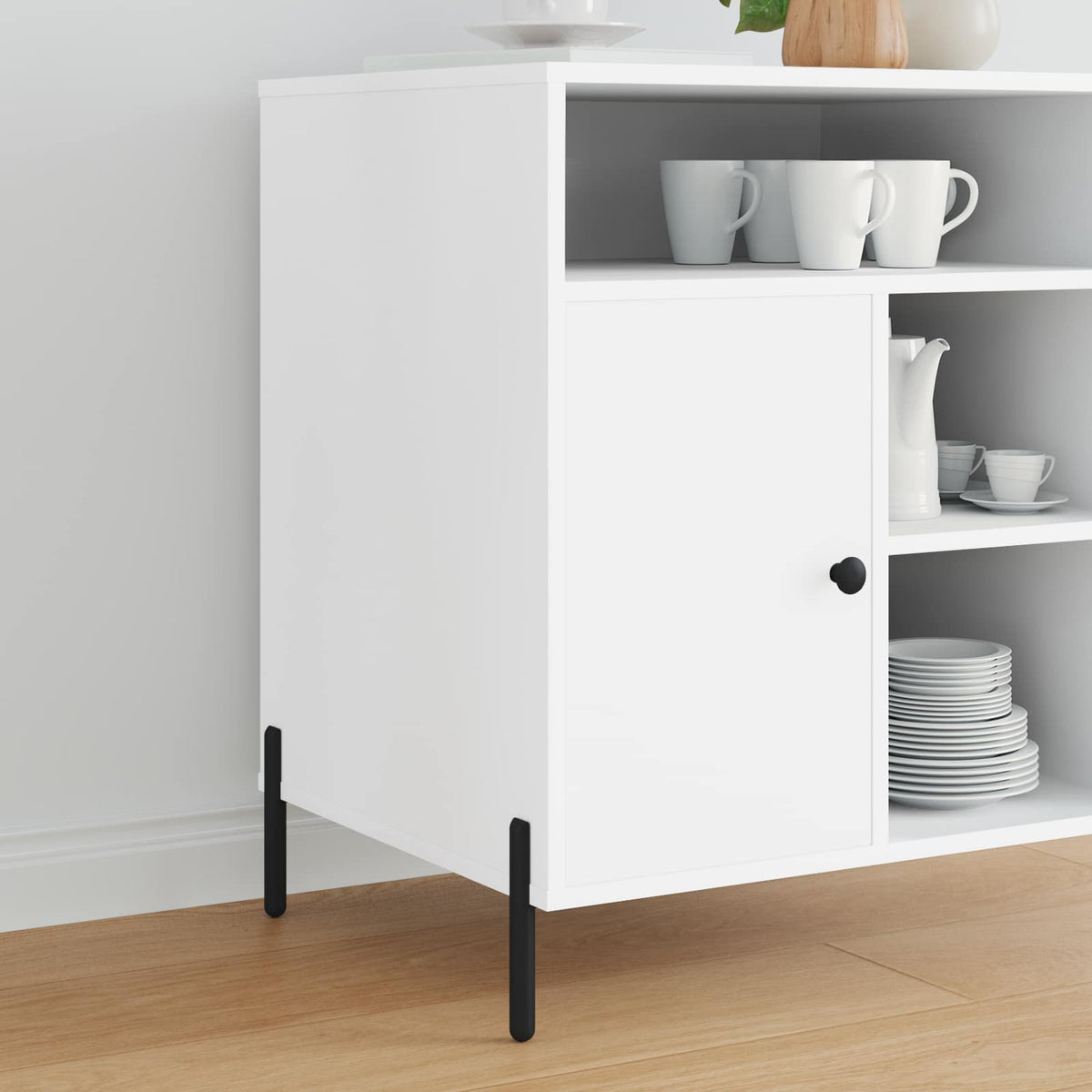 Noge namještaja 2 pcs Crna 66 x 36 x 160 mm Željezo