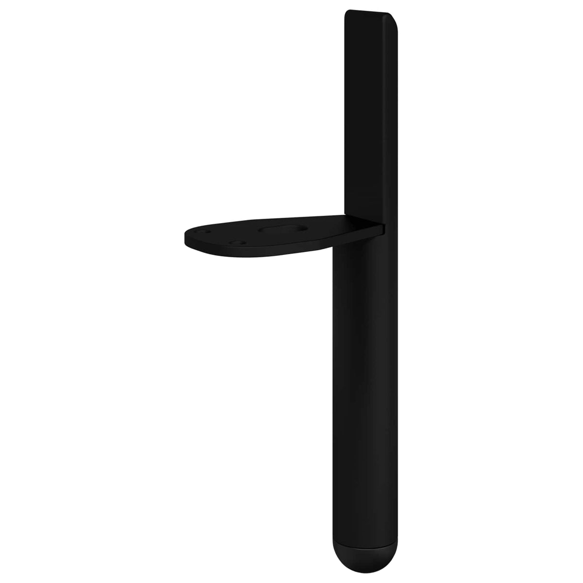Noge namještaja 2 pcs Crna 66 x 36 x 160 mm Željezo