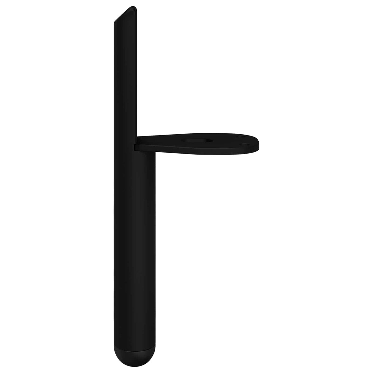 Noge namještaja 2 pcs Crna 66 x 36 x 160 mm Željezo