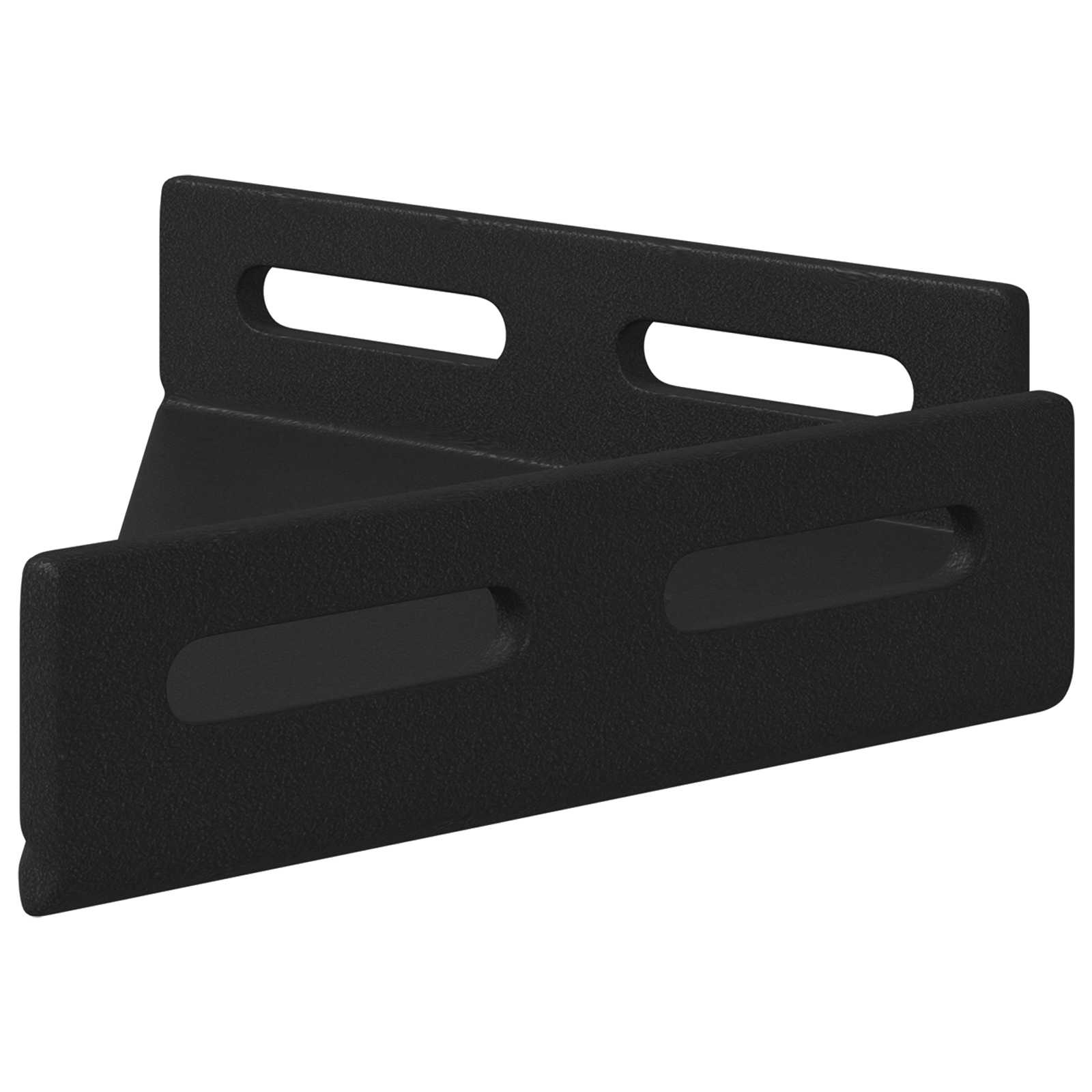Kutni nosač 2 pcs Crna 138,5 x 50,5 x 16 mm Željezo