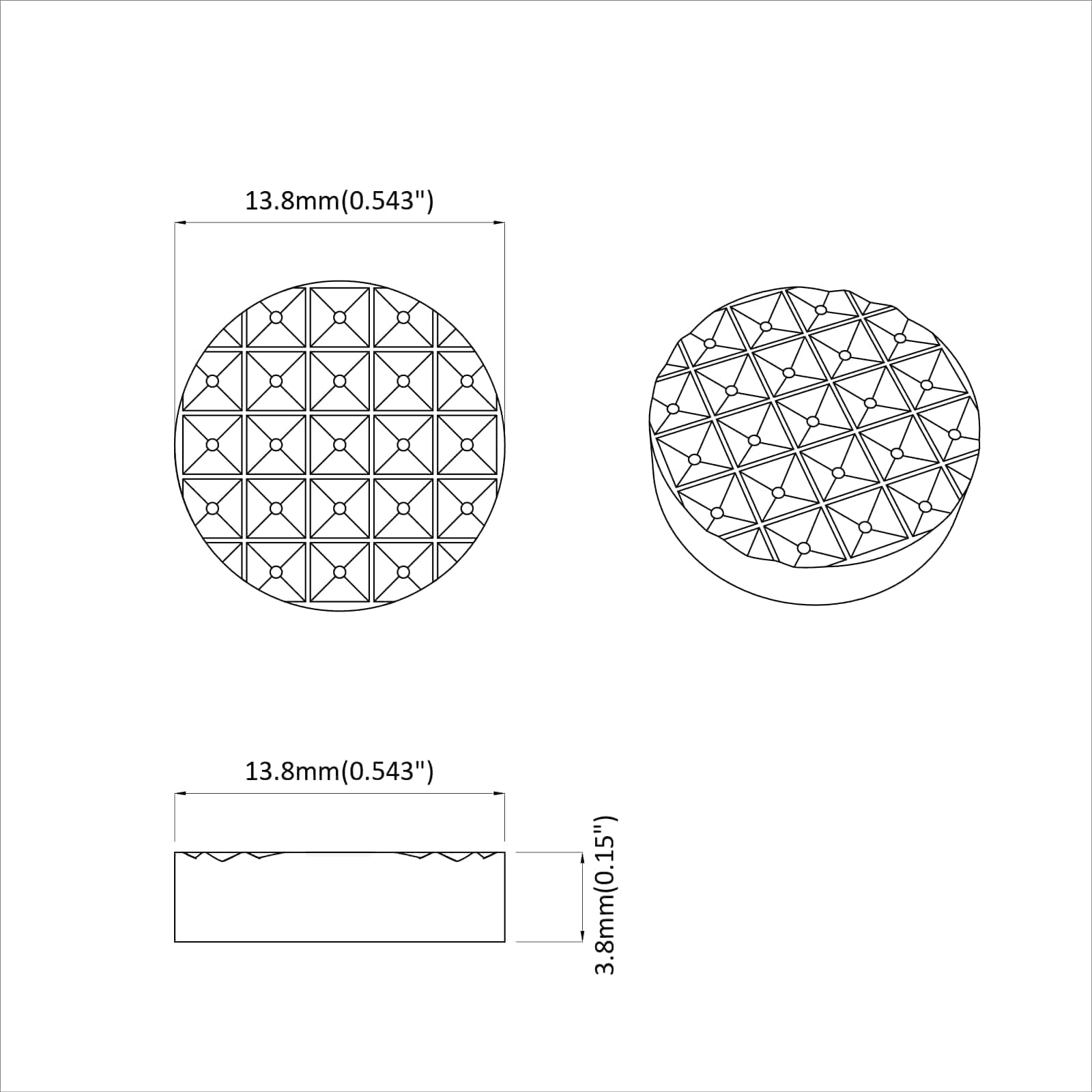 Jastučići za noge namještaja 2 pcs Crna Ø 14 x 4 mm EVA