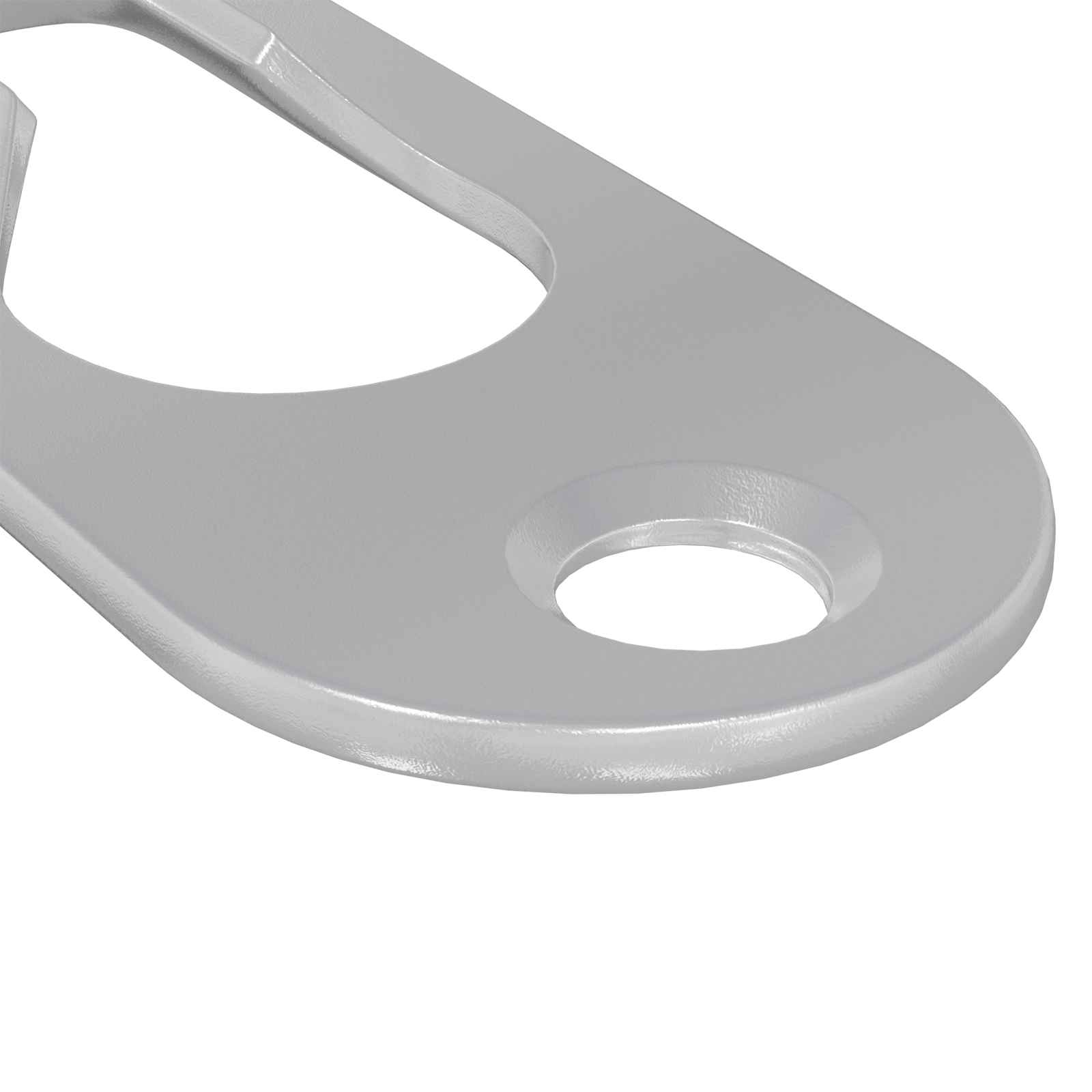 Vješalica s rupom 2 pcs Srebrno 45 x 16 x 3.5 mm Željezo