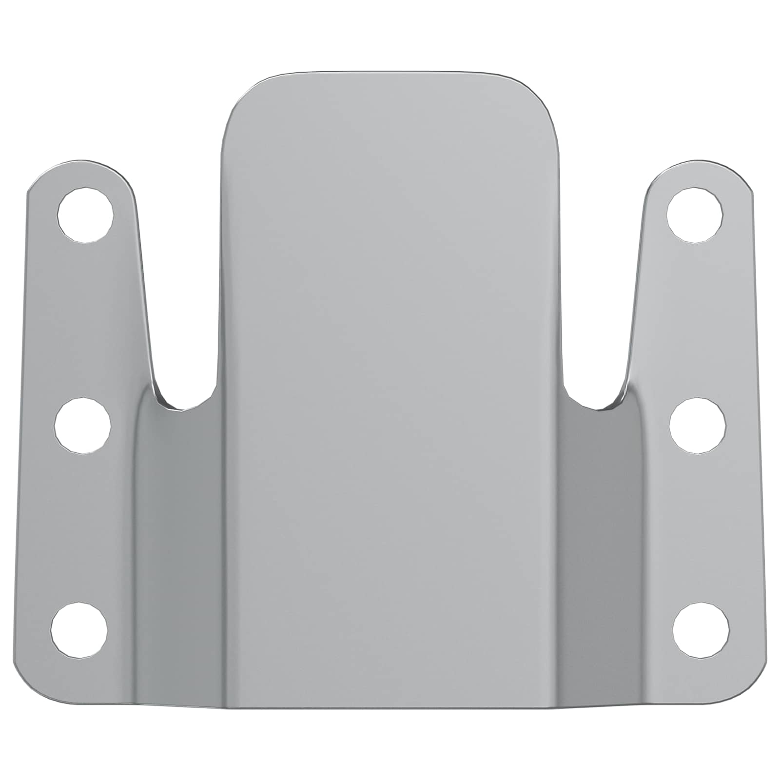 Držač za ravno montiranje 2 pcs Srebrno 75 x 66 x 1,4 mm Čelik