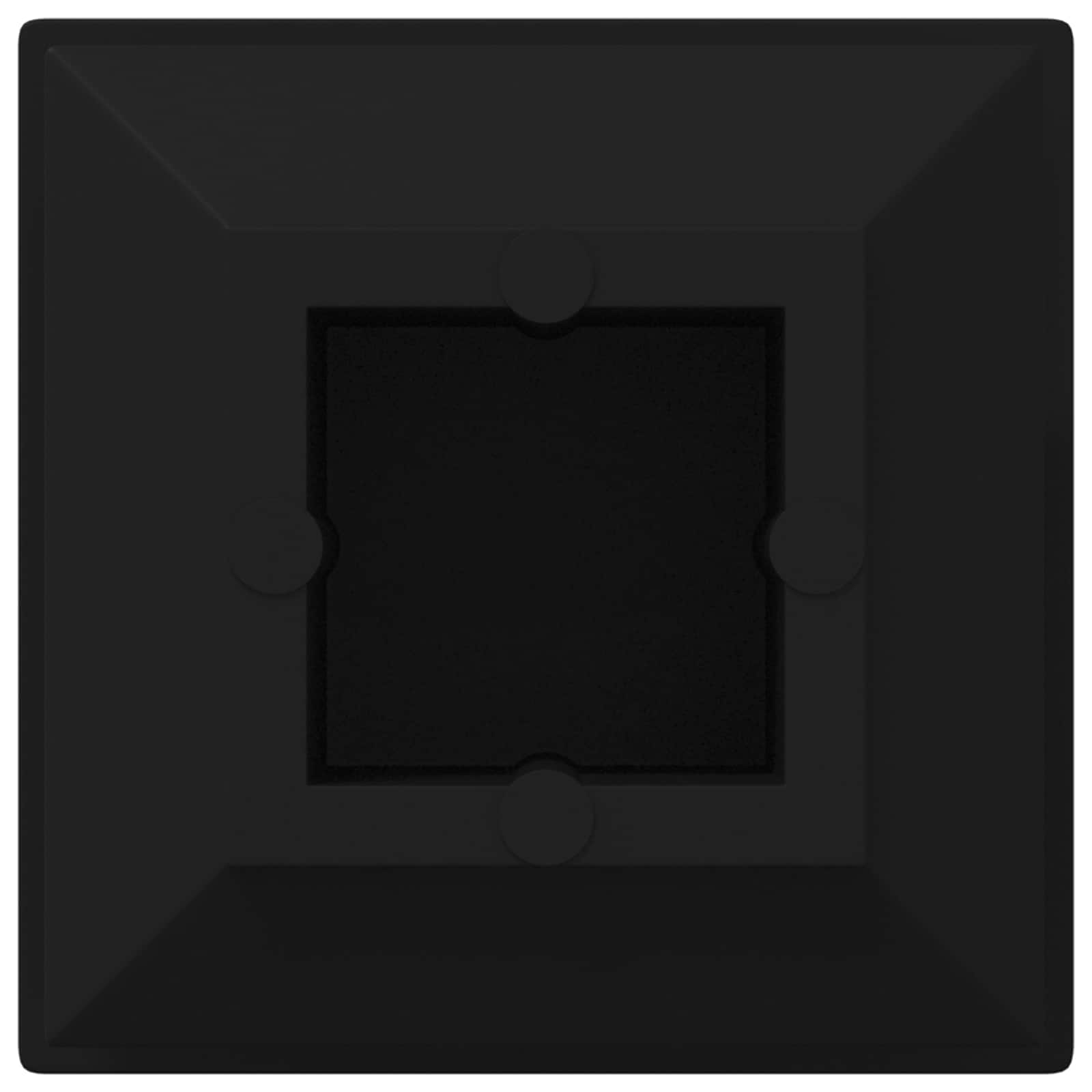 Završne kapice 12 pcs Crna 15 x 15 x 15 mm PP