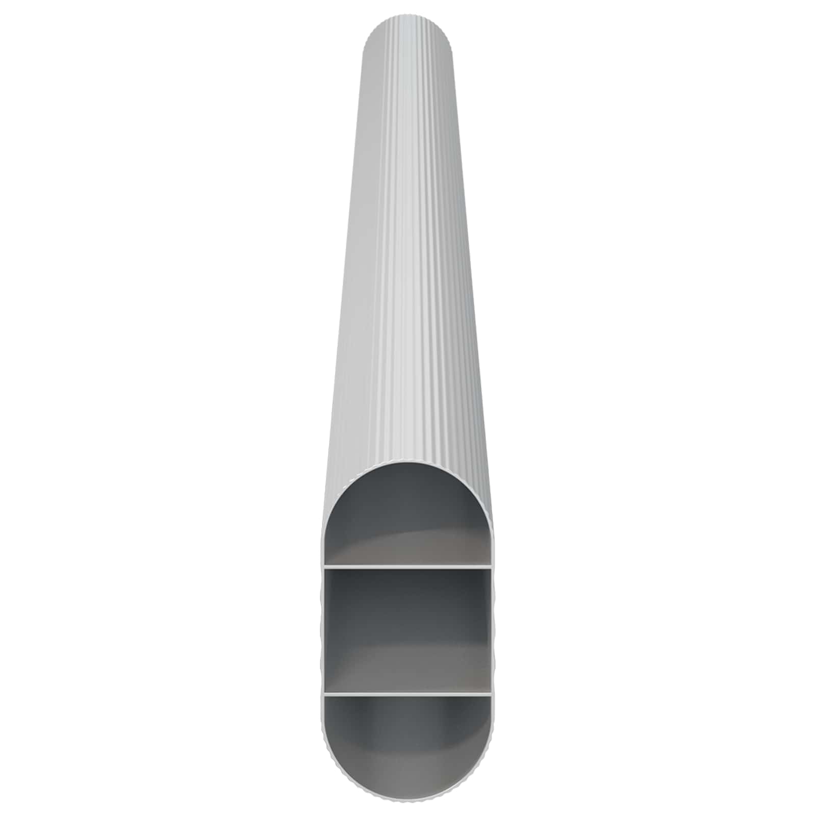 Cijev za ormar 12 pcs Srebrno 264 x 15 x 29 mm