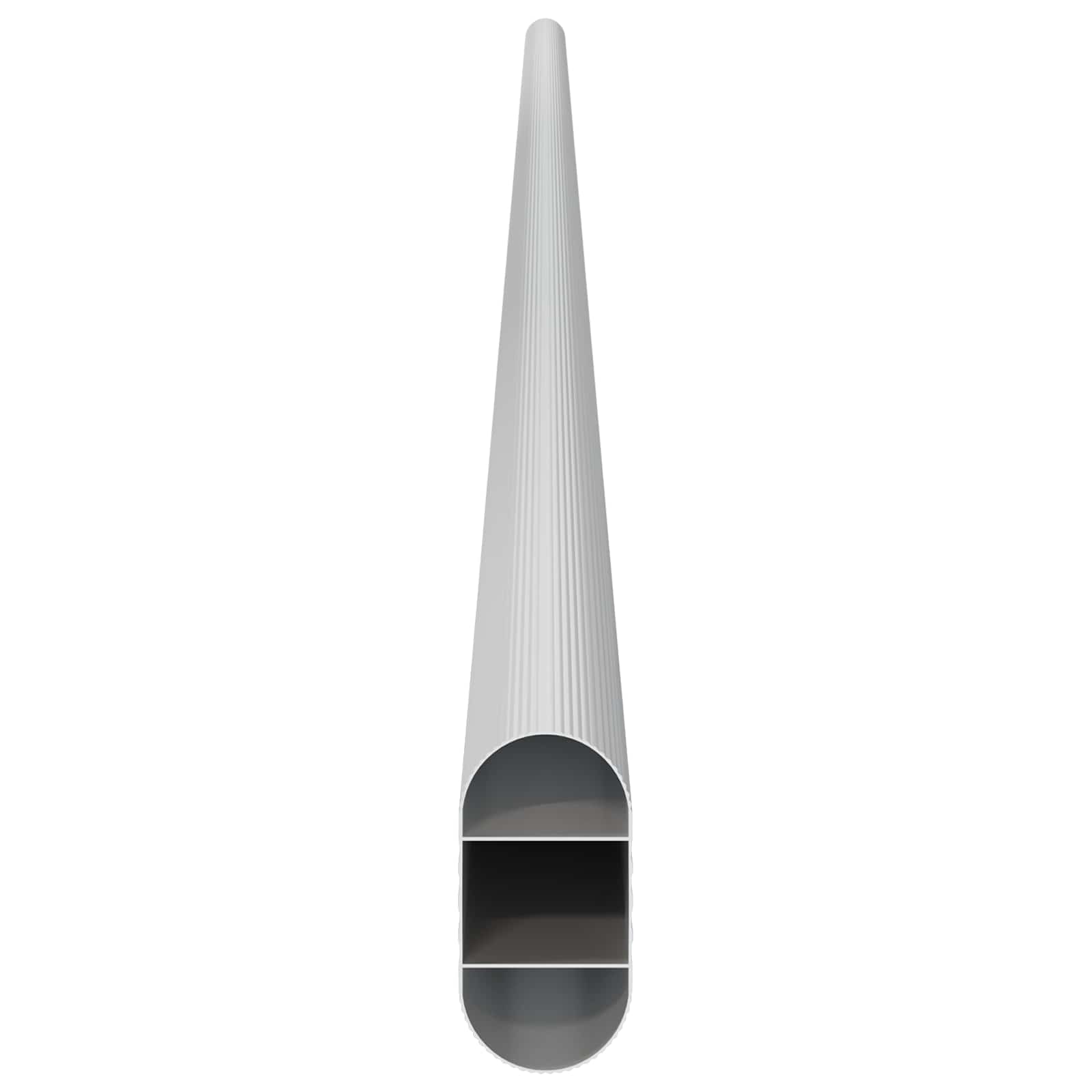 Cijev za ormar 12 pcs Srebrno 964 x 15 x 29 mm