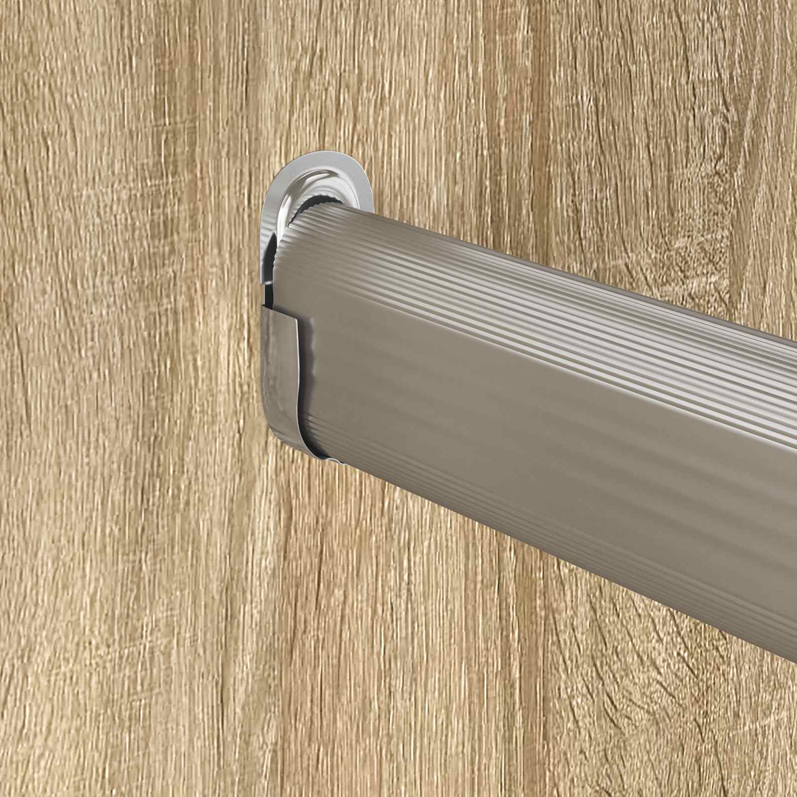 Držač za šipku u ormaru 12 pcs Bijeli cink 40 x 18 x 10 mm