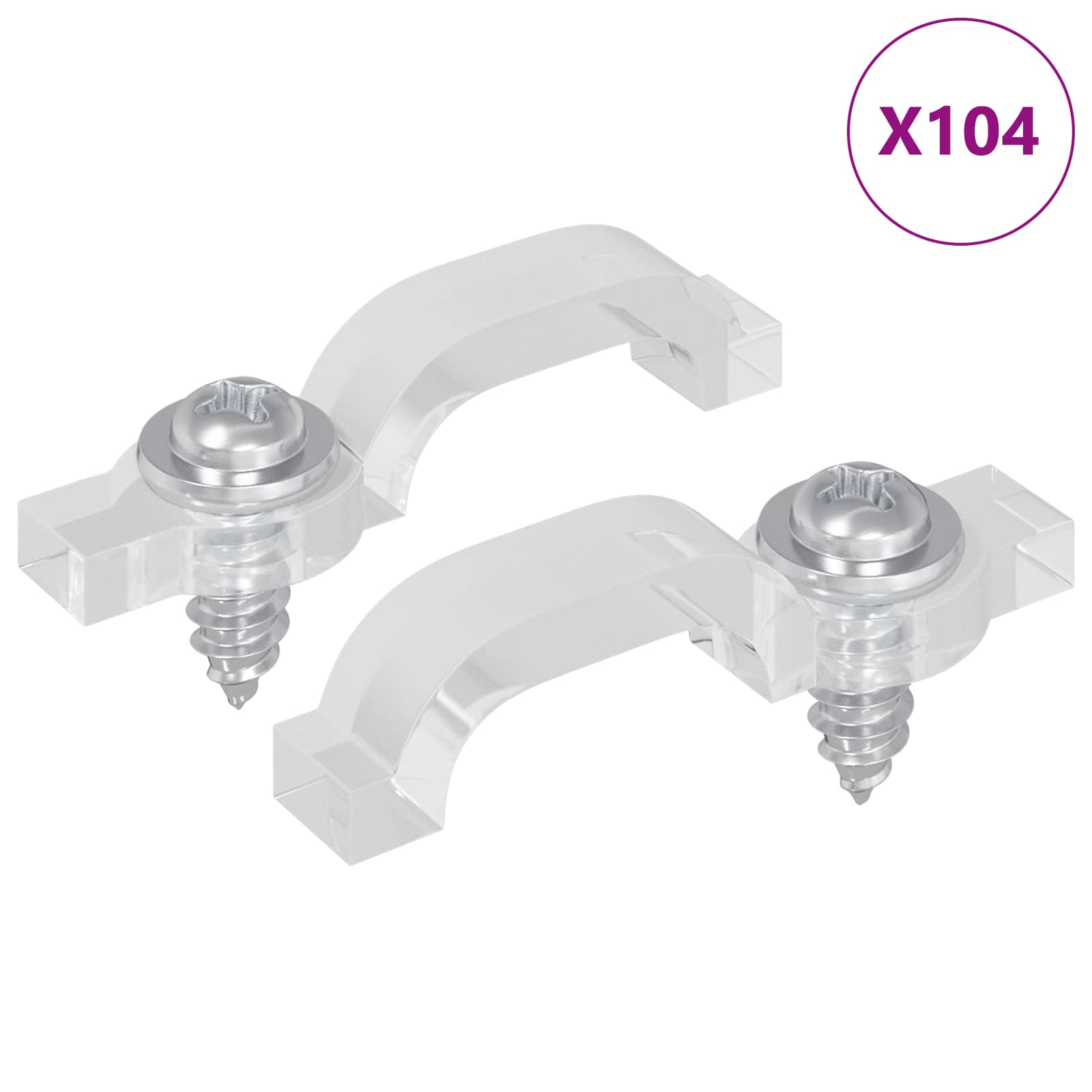 LED Trake za sponice 2 pcs *Transparent*an 23,8 x 7,3 x 4,3 mm