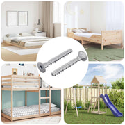 Vijak 2 pcs Cinkom premazano 5 x 40 mm Željezo
