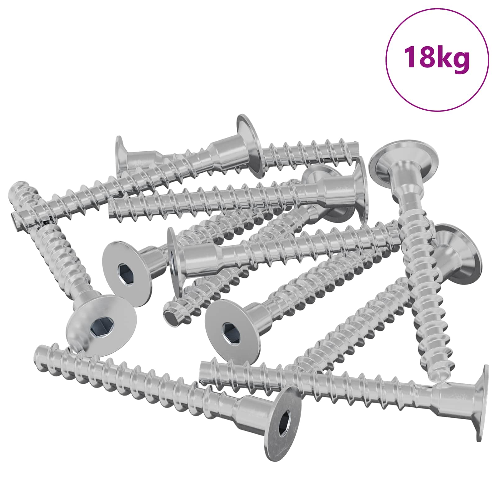 Vijak 5143 pcs Cinkom premazano 5 x 40 mm Željezo
