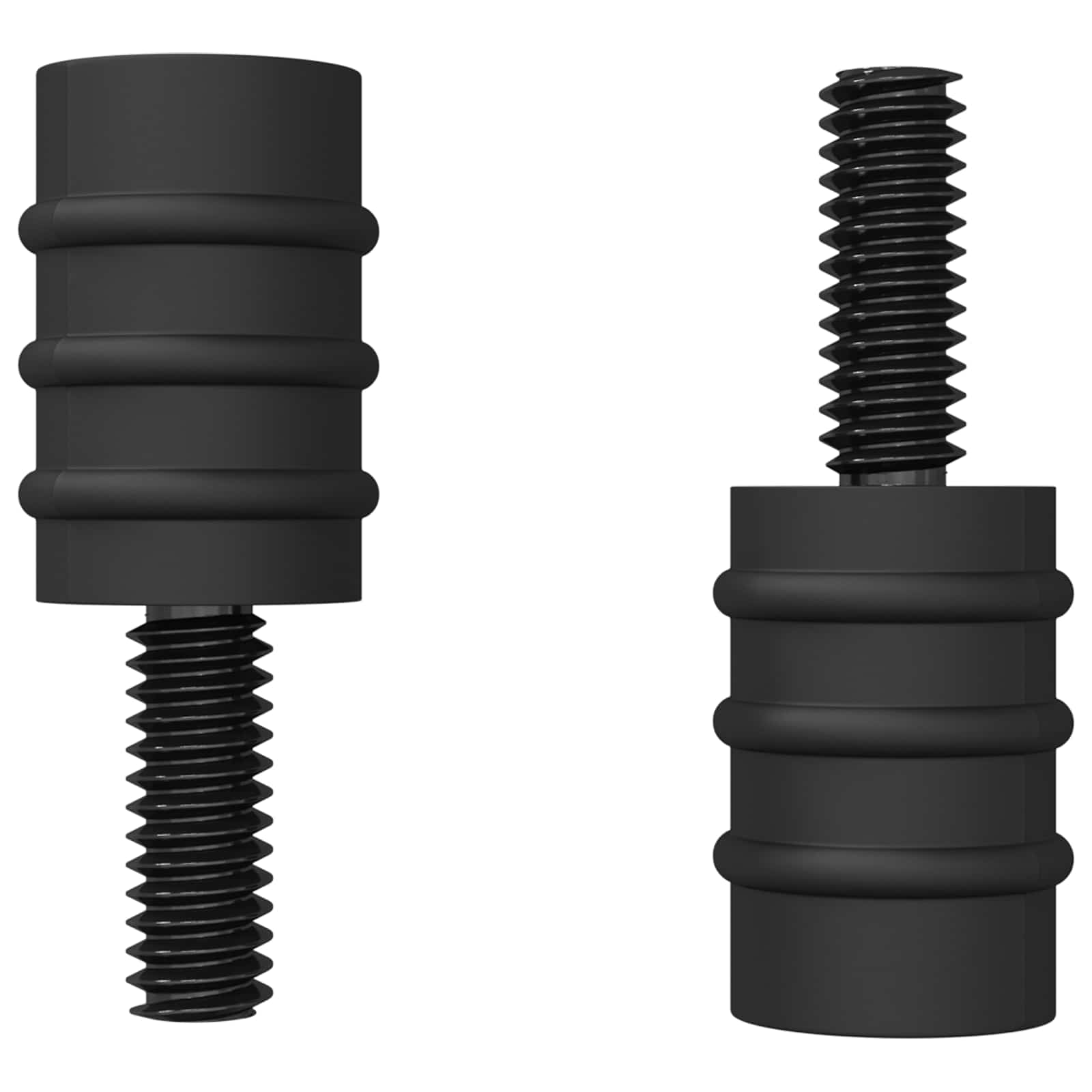 Odstojni vijak 4865 pcs Crna M4 Guma i čelik