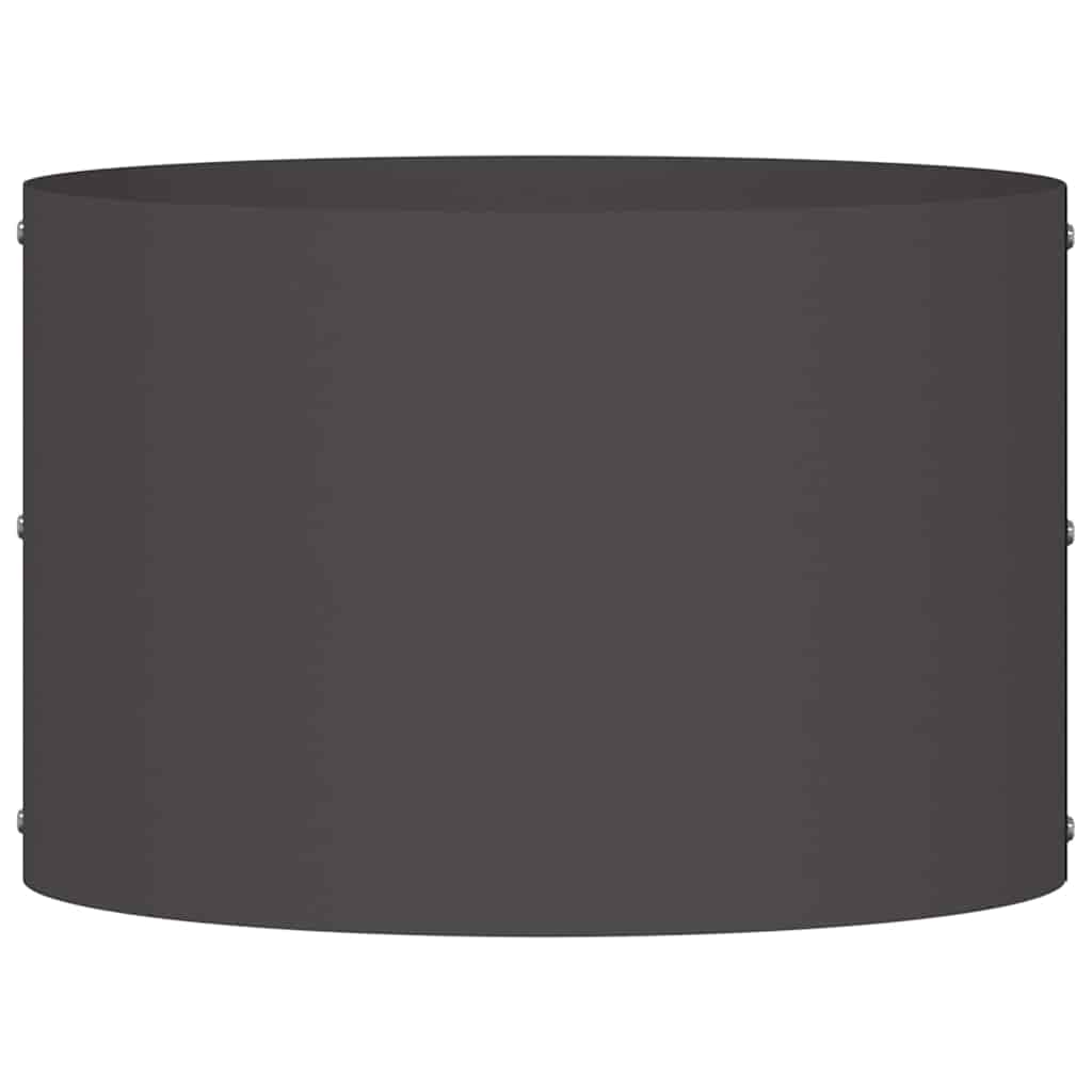 Prsten za saksiju 5 pcs Crna 30 x 30 x 20 cm Čelična vrata