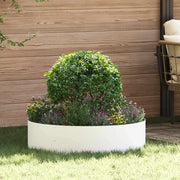 Prsten za saksiju 5 pcs Bijelo 80 x 80 x 20 cm Čelična vrata