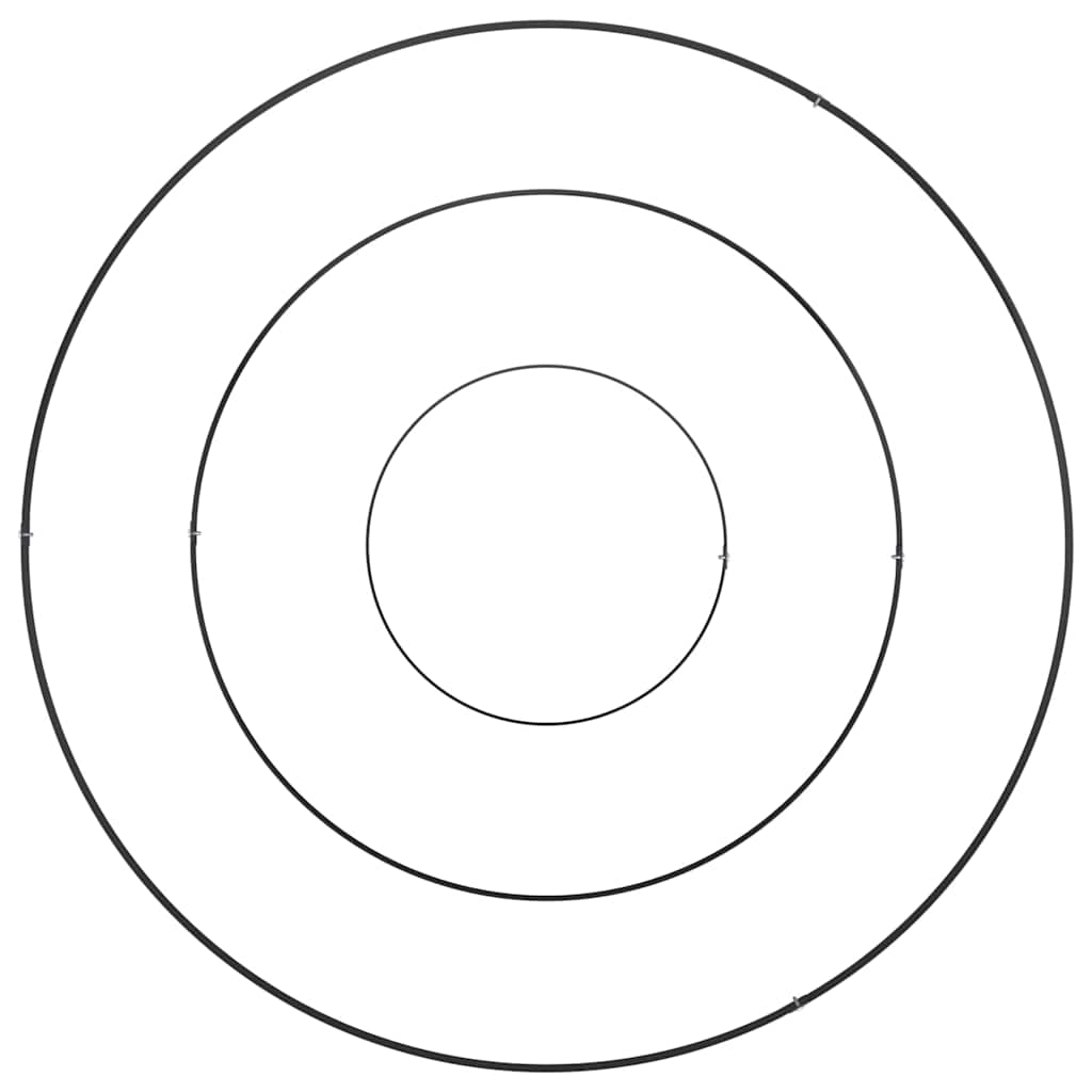 Vrtna saksija Crna 90 x 90 x 20 cm Čelična vrata