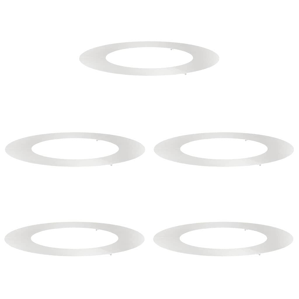 pogodno za ravne drvene prstenove 5 pcs Srebrno Ø50 / 80 cm