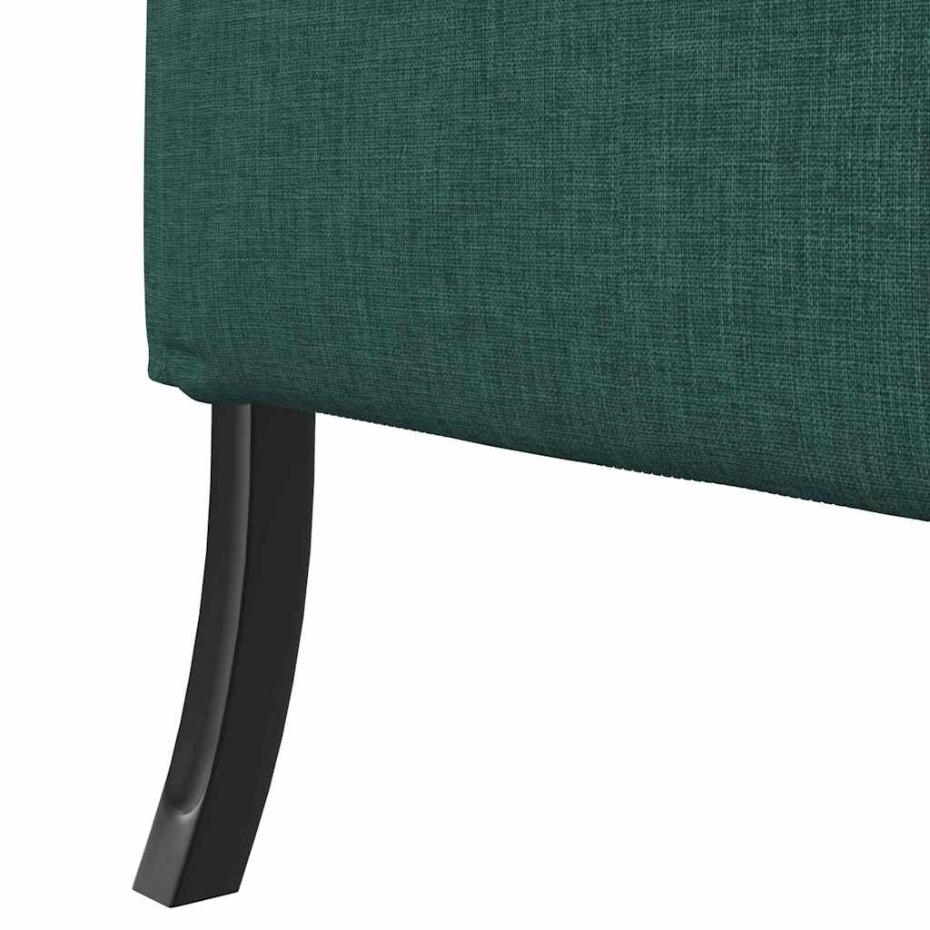 Sofa s visokim naslonom 101cm Tamnozelena tkanina