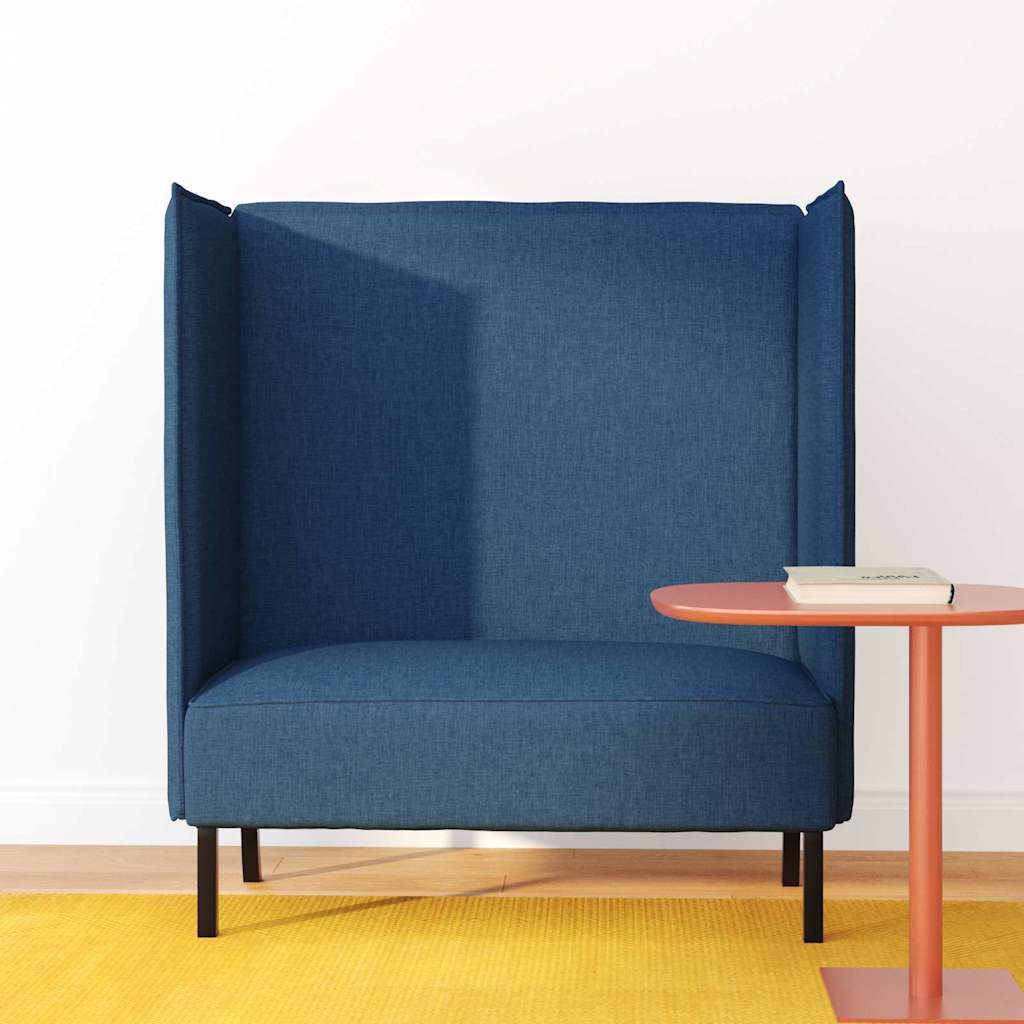 Sofa s visokim naslonom 101cm Plava tkanina