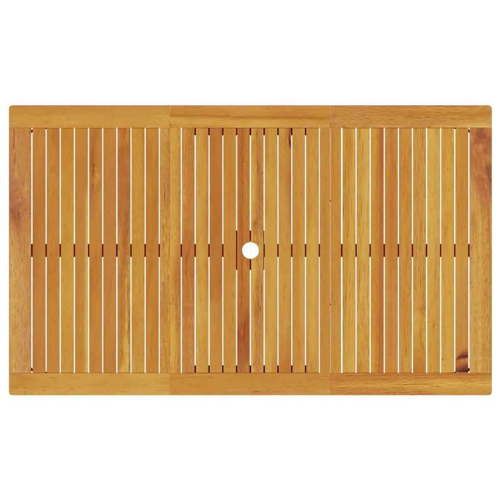 Vrtni set za objed 7 pcs Smeđa Čvrsto drvo akacije