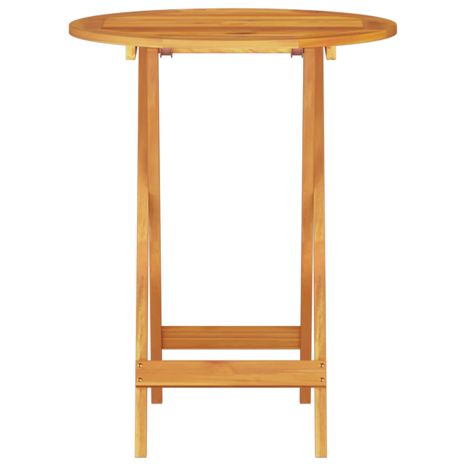 Sklopivi bistro set 3 pcs Smeđa Čvrsto drvo akacije