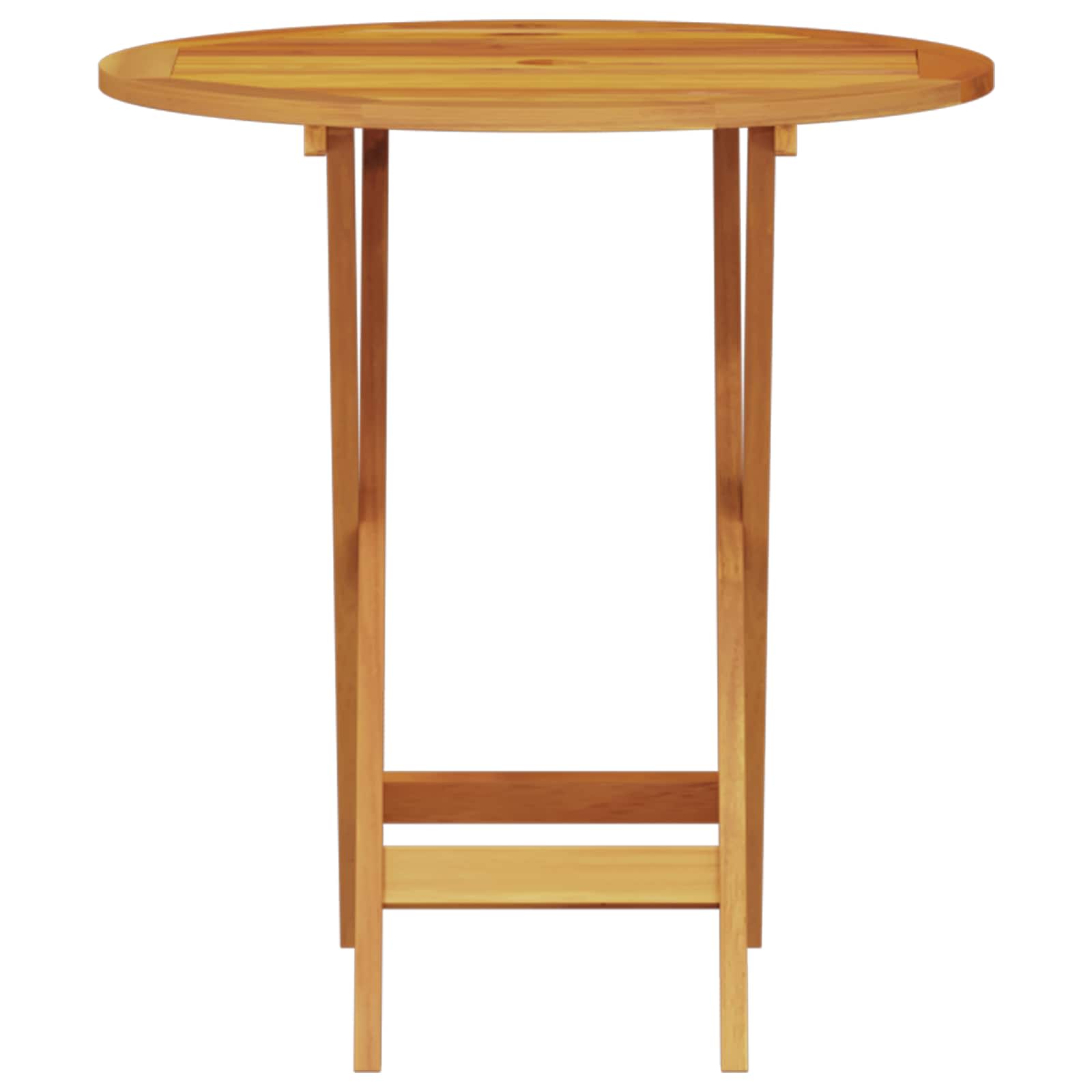 Sklopivi bistro set 3 pcs Smeđa Čvrsto drvo akacije