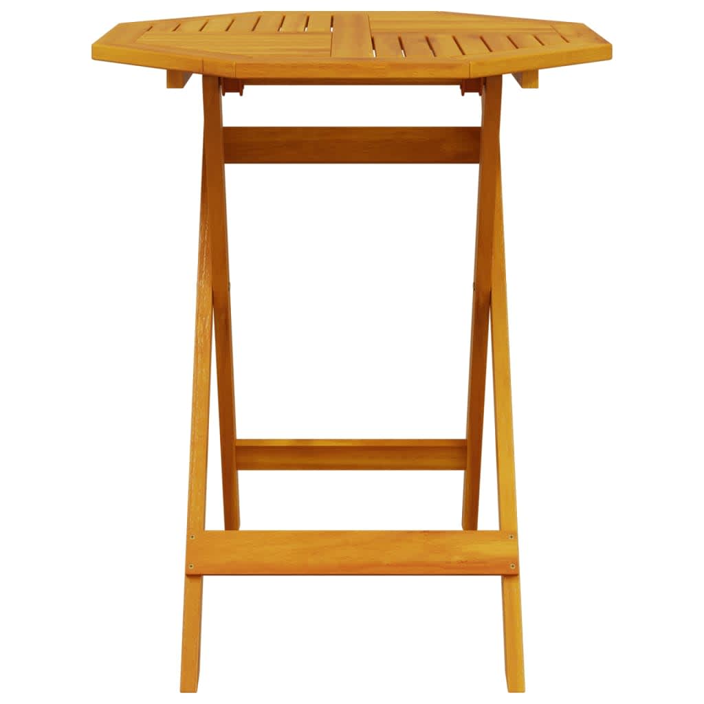 Sklopivi bistro set 3 pcs Smeđa Čvrsto drvo akacije