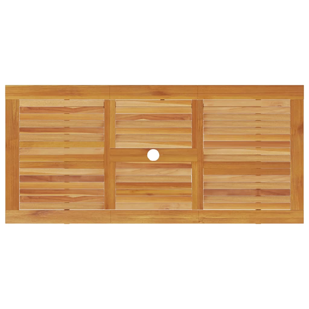 Vrtni set za objed 5 kom. Smeđa Čvrsto drvo akacije 170 x 80 x 75 cm