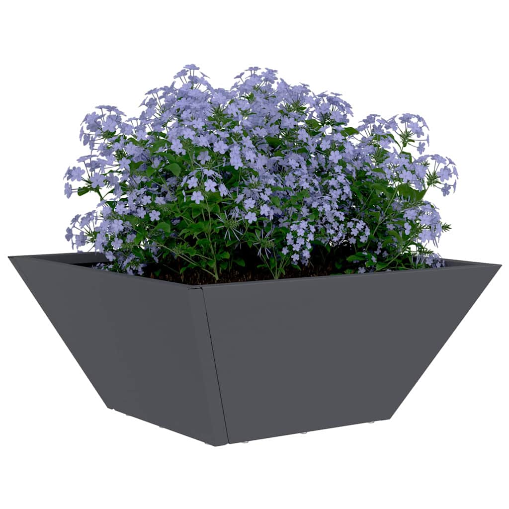 Vrtna saksija 5 pcs Antracit 35 x 35 x 15 cm Čelična vrata