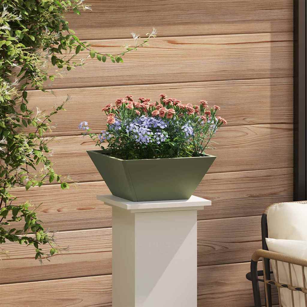 Vrtna saksija 5 pcs Maslinasto zelena 35 x 35 x 15 cm