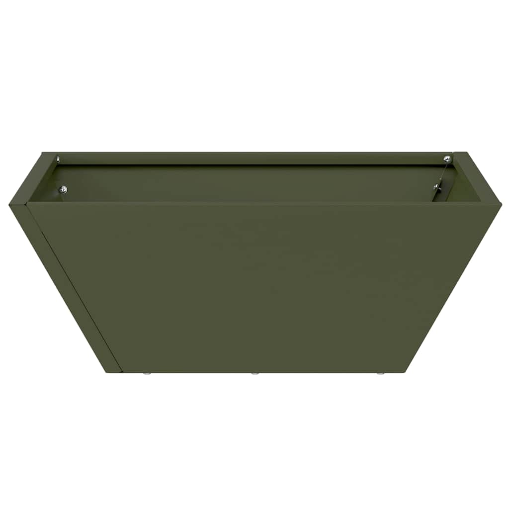 Vrtna saksija 5 pcs Maslinasto zelena 40 x 40 x 15 cm