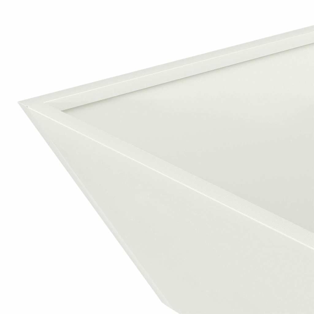 Vrtna saksija 5 pcs Bijelo 50 x 50 x 15 cm Čelična vrata