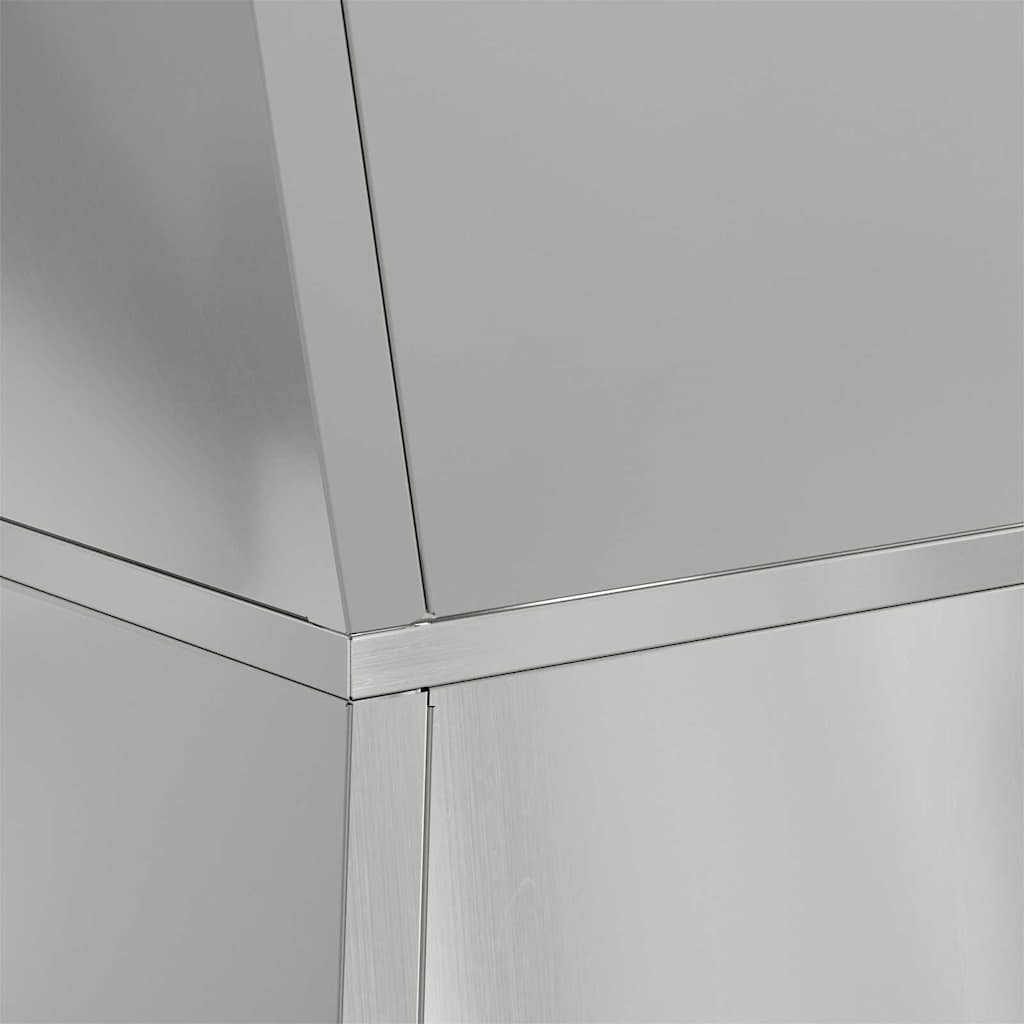 Stup saksija 2 pcs Srebrno 35 x 35 x 73 cm