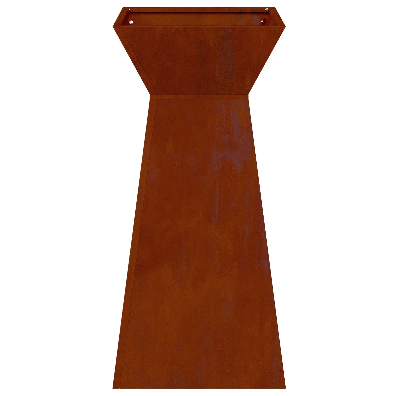Stup saksija 2 pcs Srebrno 35 x 35 x 73 cm