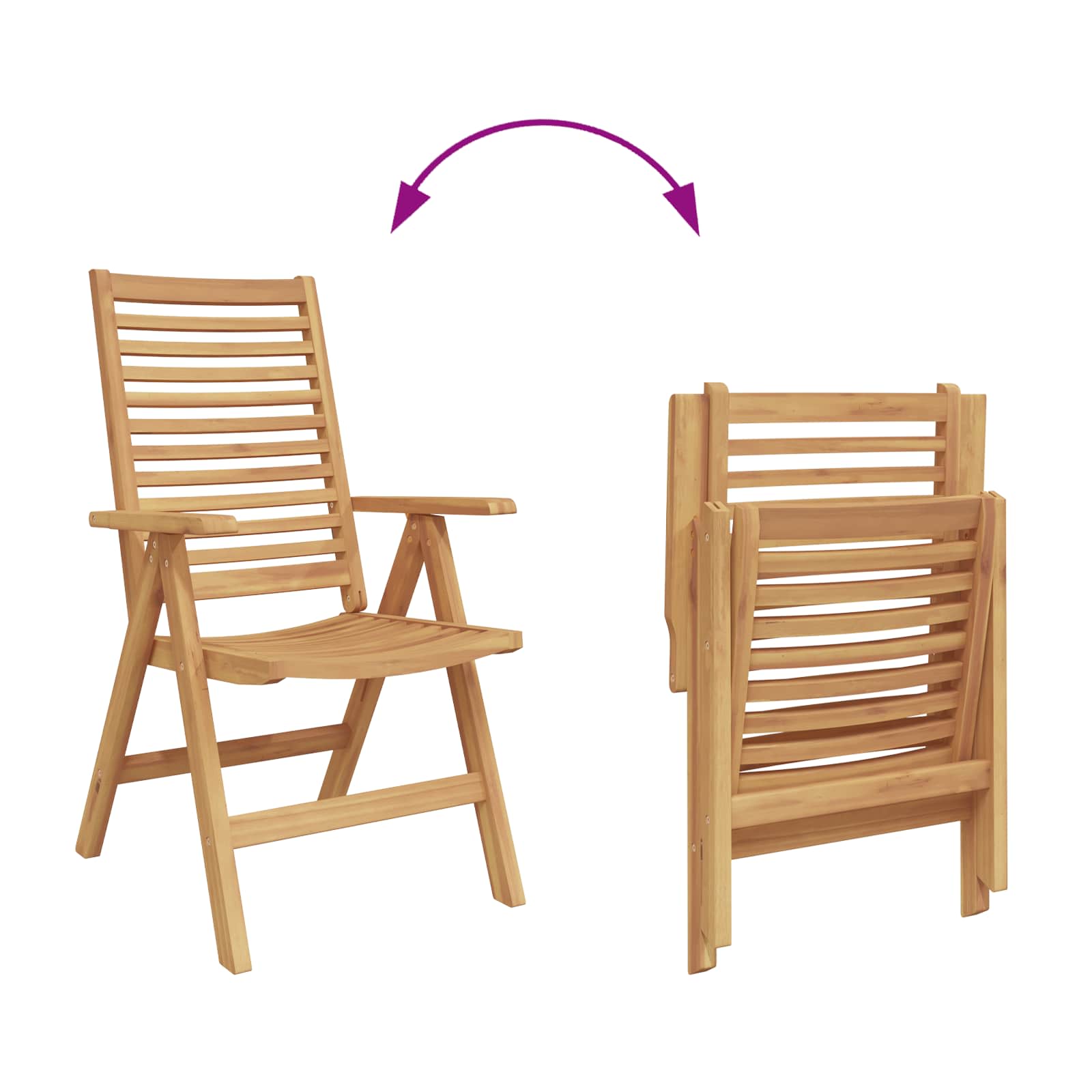 Stolica 8 pcs Smeđa 64.5 x 52 x 108 cm Čvrsto teak drvo
