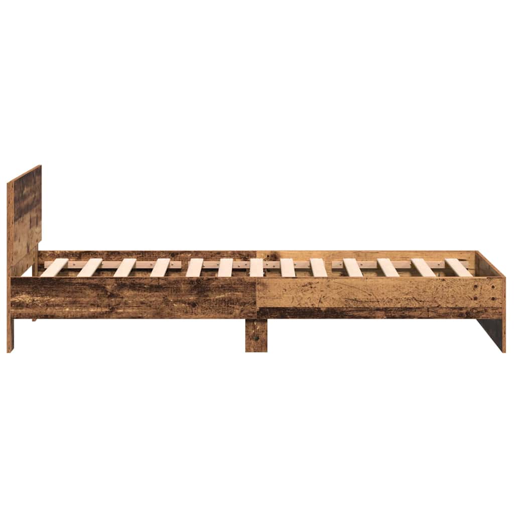 Krevetna konstrukcija s uzglavljem Staro drvo 203 x 104 x 70 cm