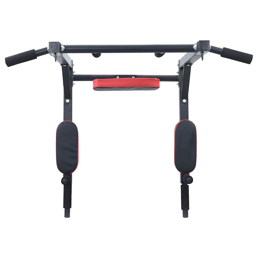 Stalak za zgibove i dipove Crna i crvena 89 x 59 x 70 cm