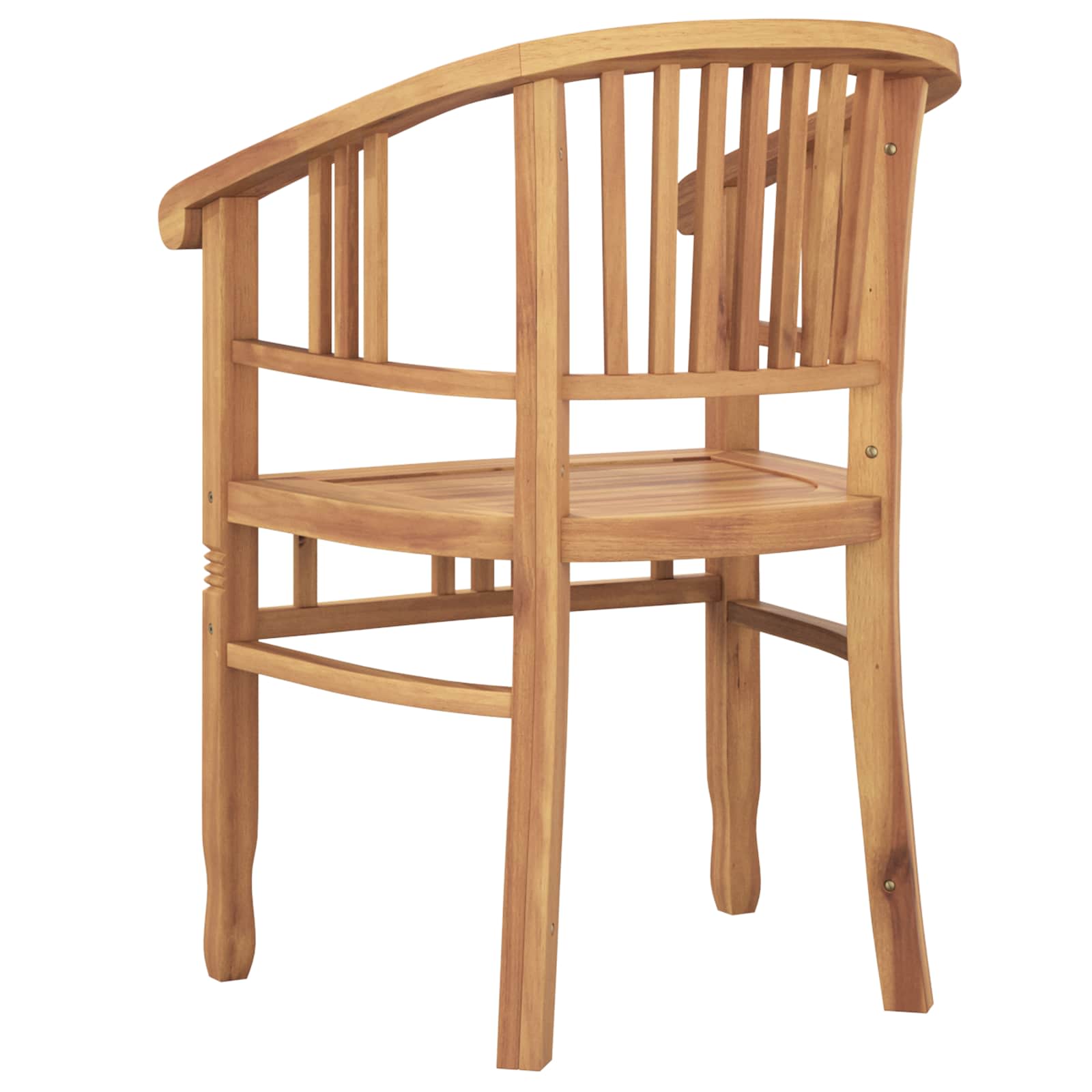 Stolica 2 pcs Smeđa 63 x 58 x 89 cm Čvrsto teak drvo
