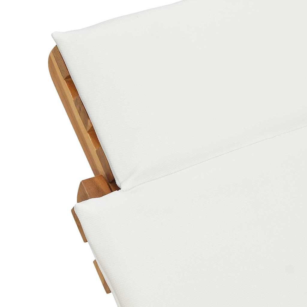 Suncobran za vrt Smeđa 198 x 55 x 58,5 cm Čvrsto teak drvo