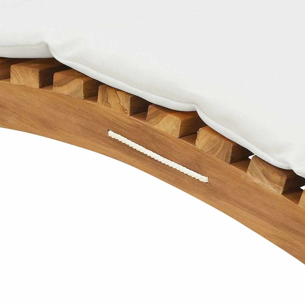 Suncobran za vrt Smeđa 198 x 55 x 58,5 cm Čvrsto teak drvo