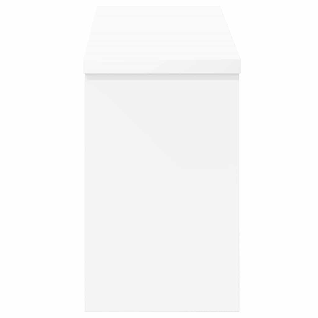 Vješalica za kapute na zidu s policom Bijelo 50 x 16 x 26 cm